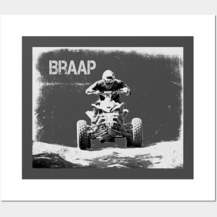 Braap ATV-Quad Moto Shirt Posters and Art